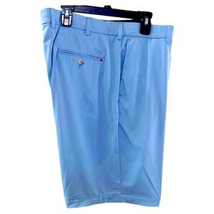 PETER MILLAR Crown Crafted Men's Stealth Performance Short, Light Blue, Size 36